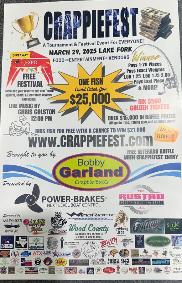 Click image for larger version

Name:	Crappie Fest 2025.jpg
Views:	32
Size:	123.5 KB
ID:	115